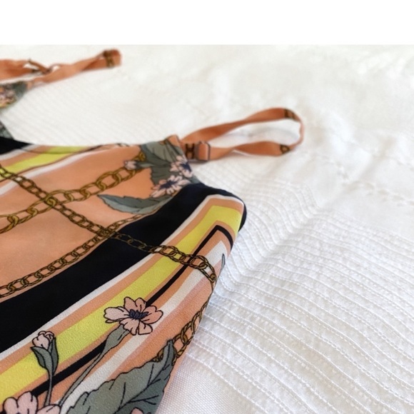 New NANETTE LEPORE COLORFUL
MUTLI PATTERN SLEEVELESS
ASYMMETRICAL MAXI DRESS - Picture 7 of 9